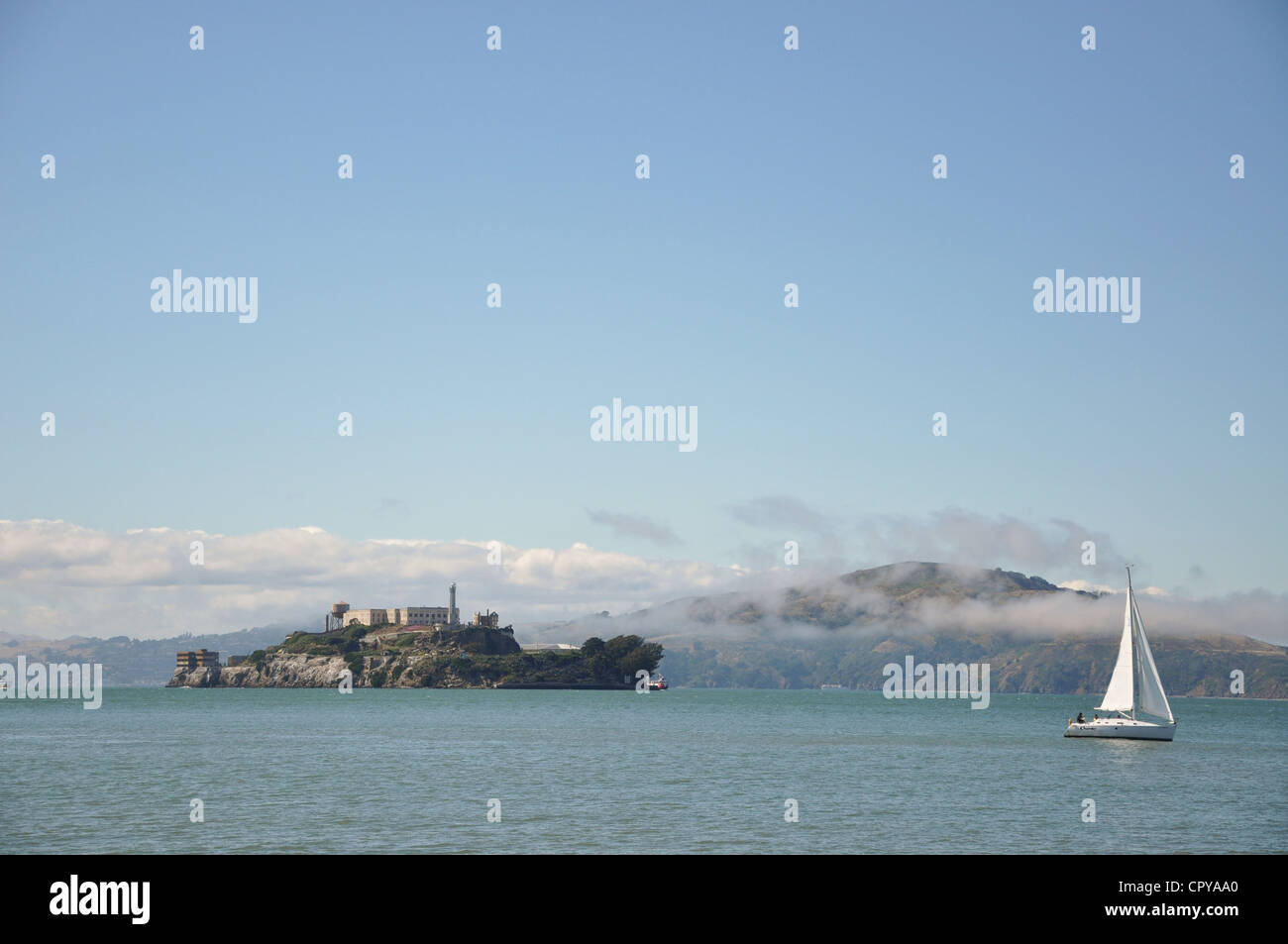Alcatraz prison - San Francisco Bay, USA Stock Photo