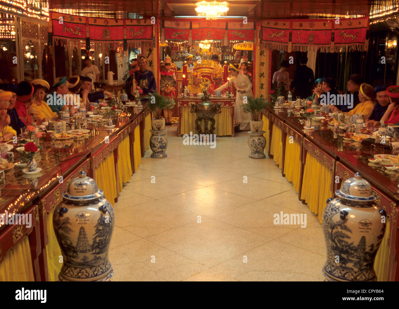 Vietnam, Thua Thien Hue Province, Hue, Huong Giang Hotel, Imperial banquet Stock Photo