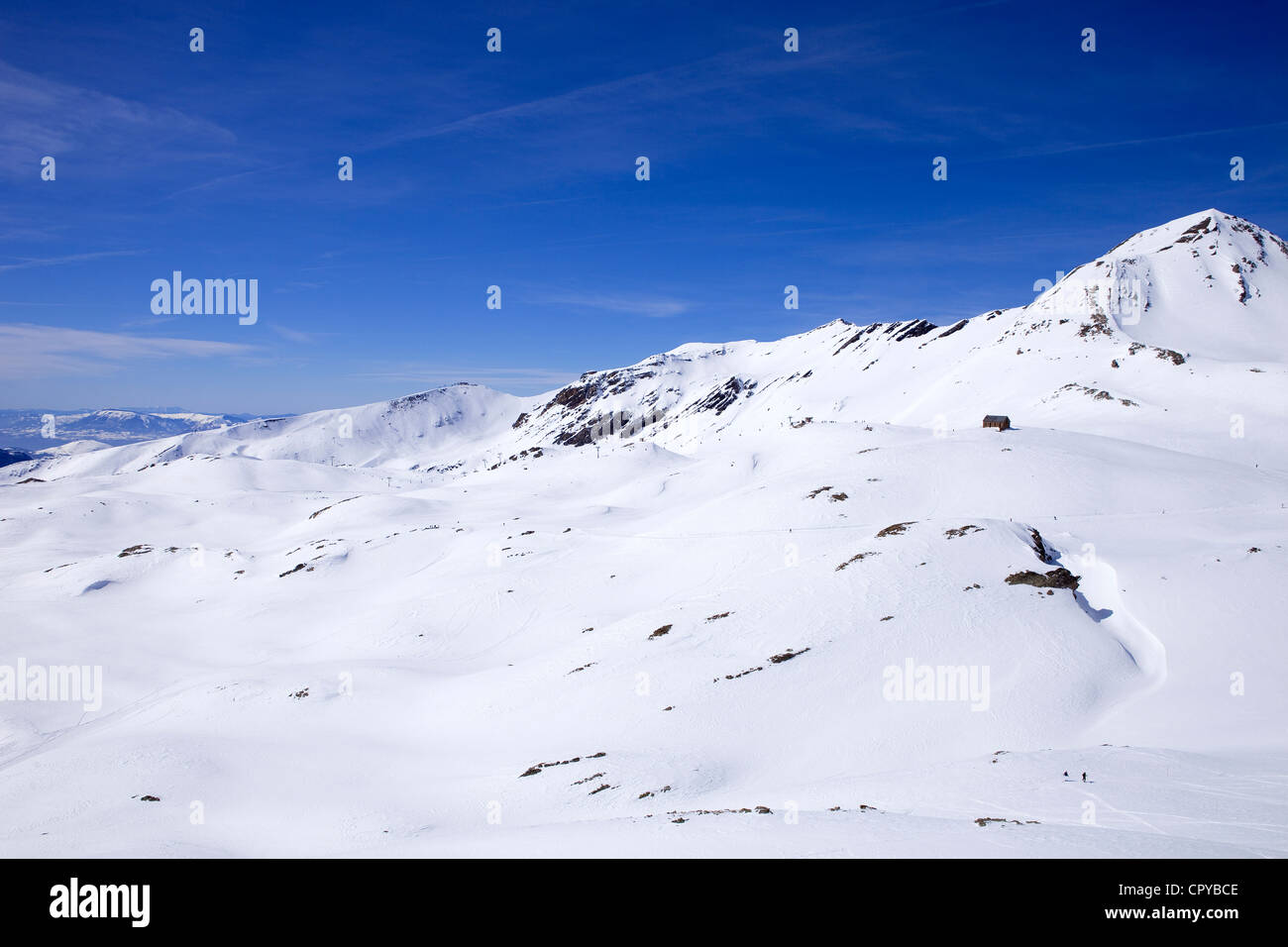 France, Hautes Alpes, Southern Alps, ski resort of Orcieres Merlette Stock Photo