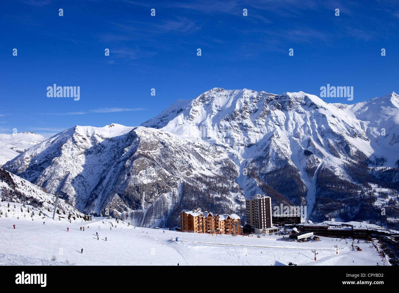 France, Hautes Alpes, Southern Alps, ski resort of Orcieres Merlette Stock  Photo - Alamy