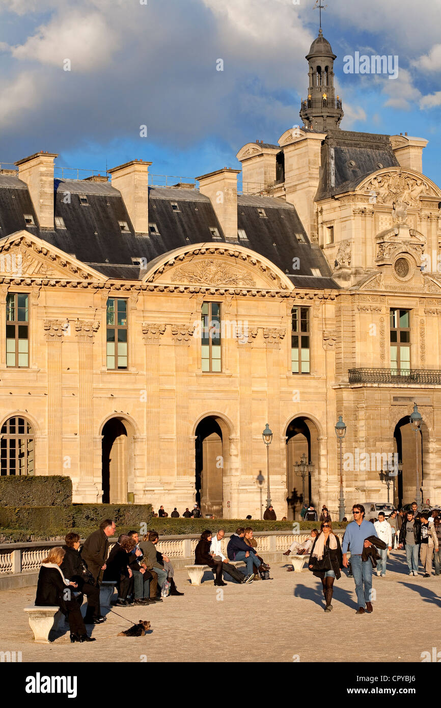 France, Paris, Louvre Palace, Pavillon de Rohan Stock Photo