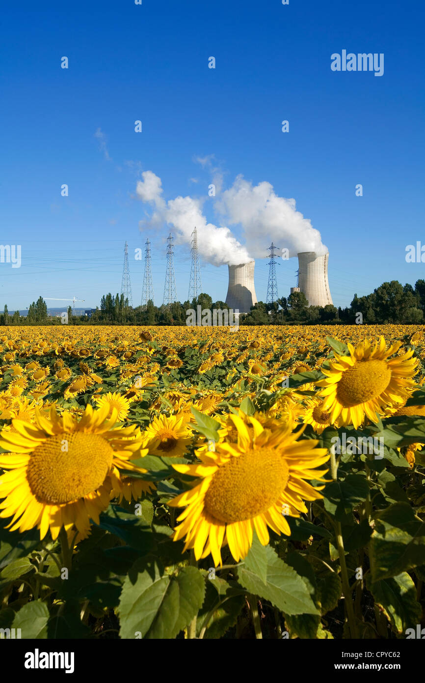 France, Vaucluse, Bollene, industrial site of Tricastin Stock Photo