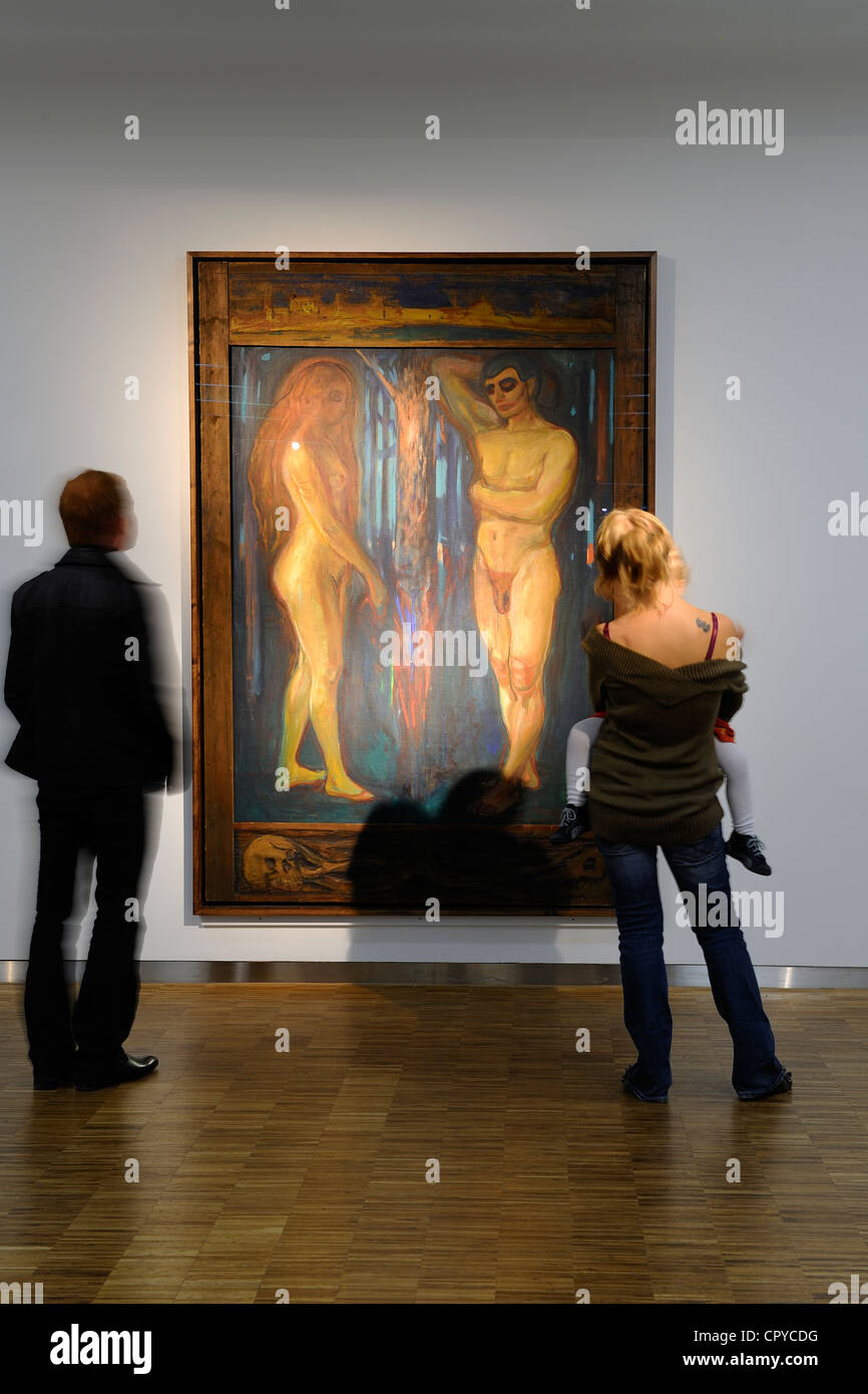 Norway, Oslo, musee Edvard Munch, Metabolism, Expressionnist painting by Munch Stock Photo