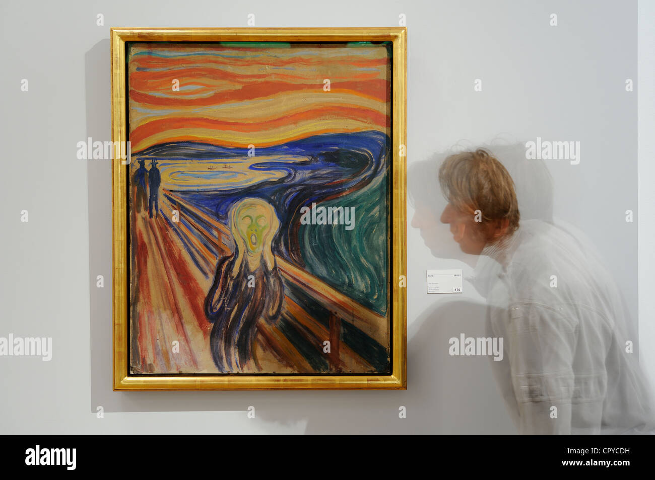 Norway, Oslo, musee Edvard Munch, The Scream, Expressionnist painting, the most famous picture of Munch Stock Photo
