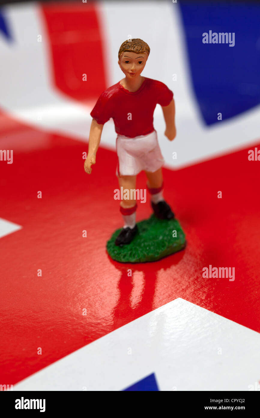 Footballer Cake Decoration Stock Photo