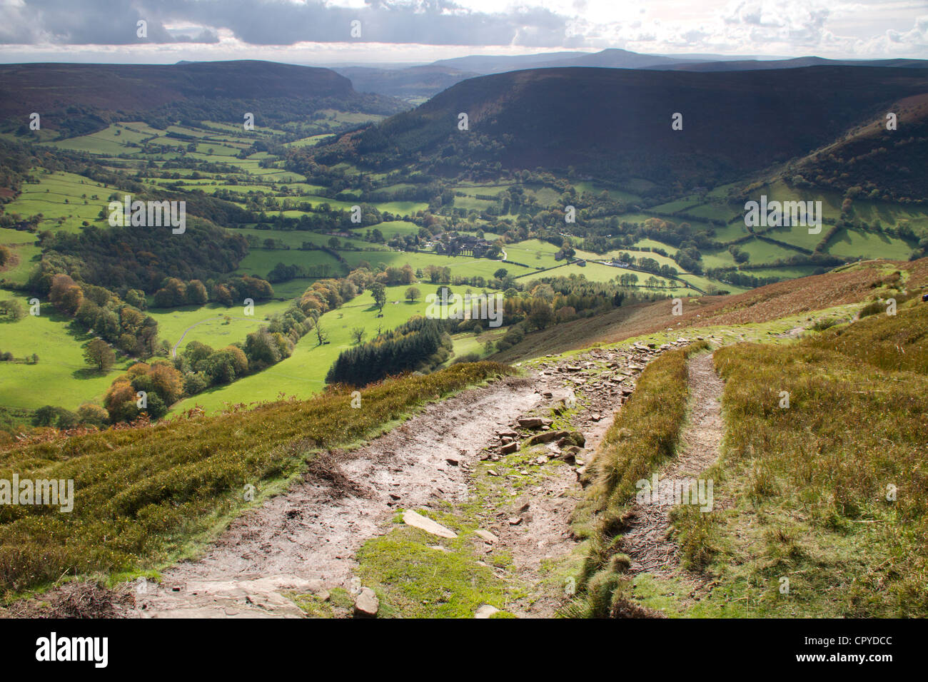 Llanthony in the Black mountains of Wales Stock Photo