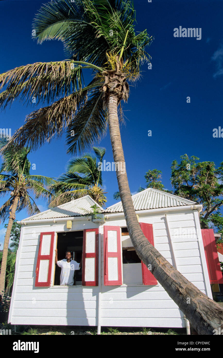 Antigua and Barbuda, Antigua Island, Saint John's, Creole house along Redcliffe Quay Stock Photo