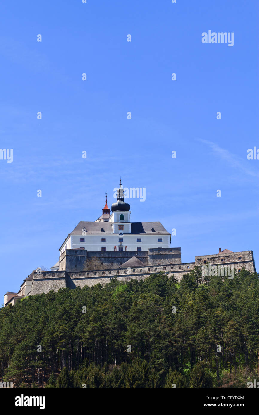 A view on castle Forchtenstein in Austria's Burgenland Stock Photo