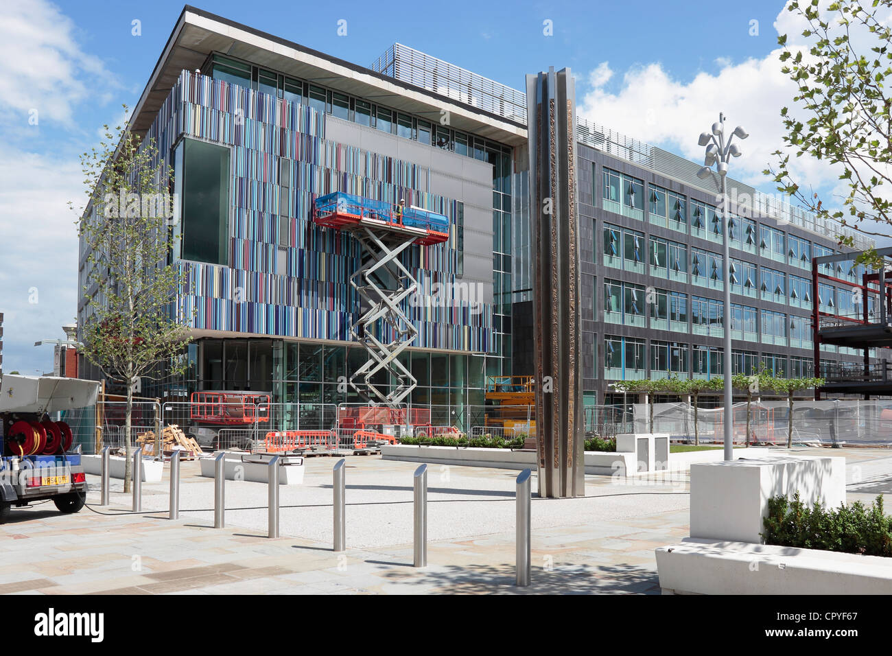 The New Doncaster Council Office building at the new Sir Nigel Gresley Civic Square under construction in Doncaster Stock Photo