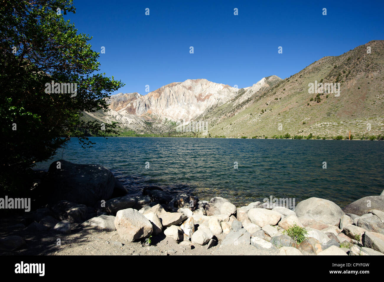 Convict Lake in the High Sierra, California, USA Stock Photo