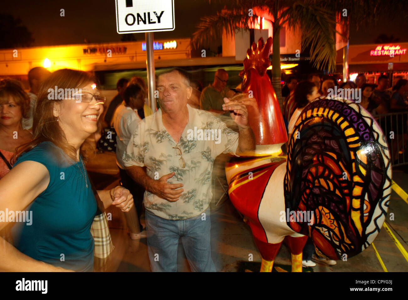 Miami Florida Little Havana Calle Ocho Viernes Culturales Cultural Fridays Monthly Street