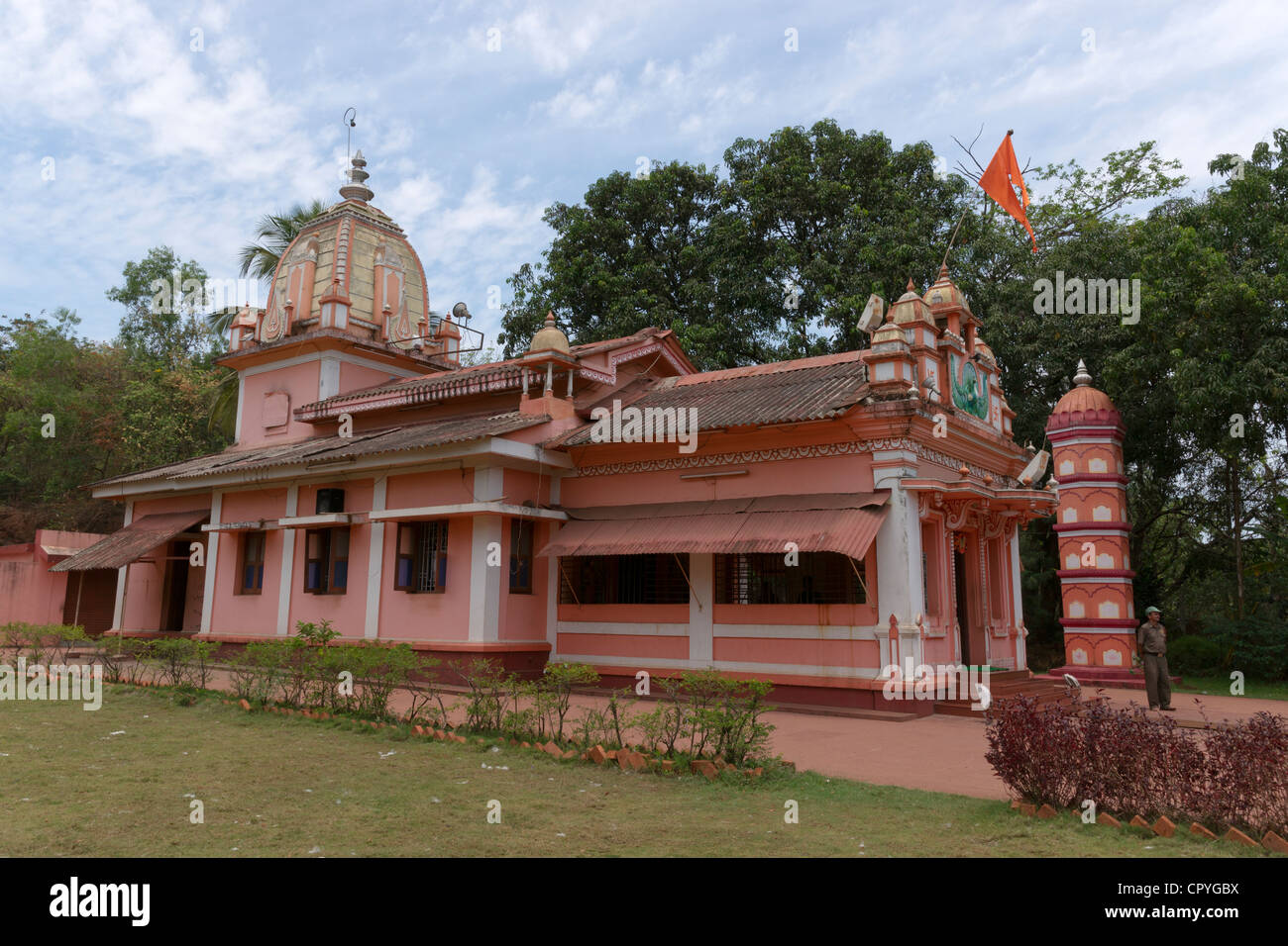 The Shri Gopal Ganapati Temple of Ganesha is situated in Fermagude, Ponda and attracts lots of pilgrims. Stock Photo