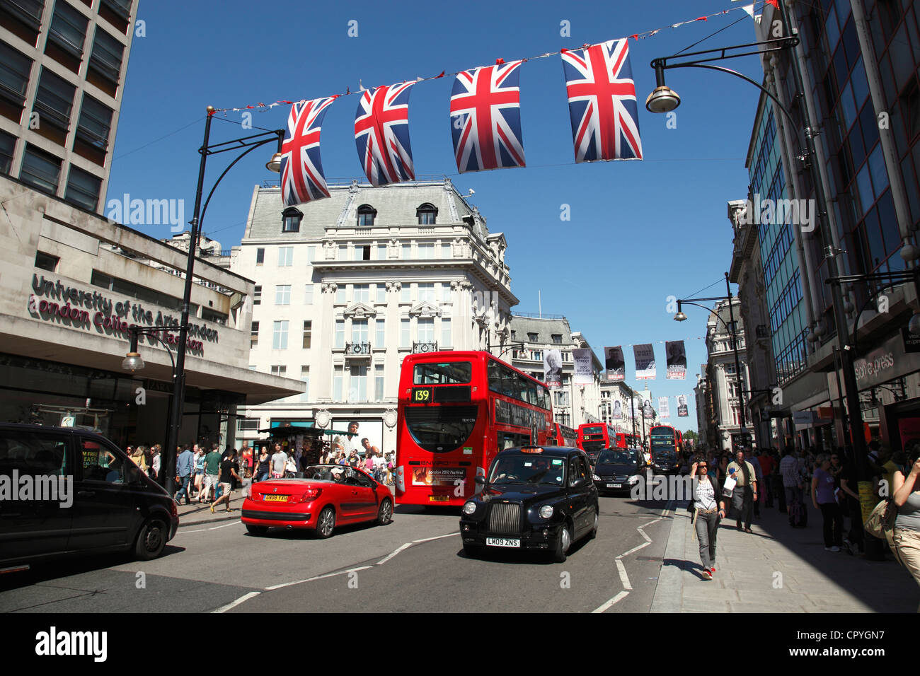 Oxford Street, London, England, U.K. Stock Photo