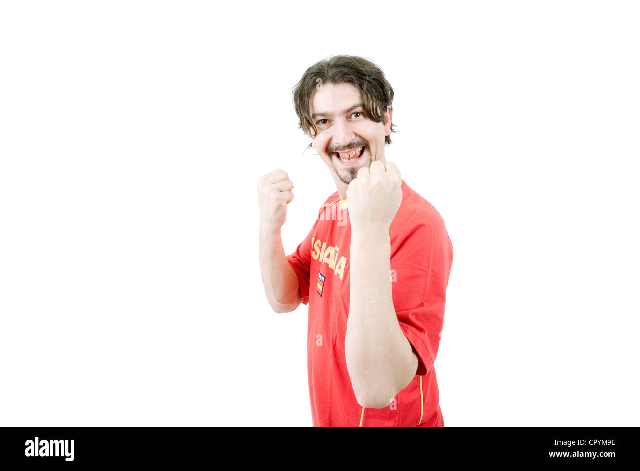 happy-spanish-man-supporter-isolated-on-white-stock-photo-alamy