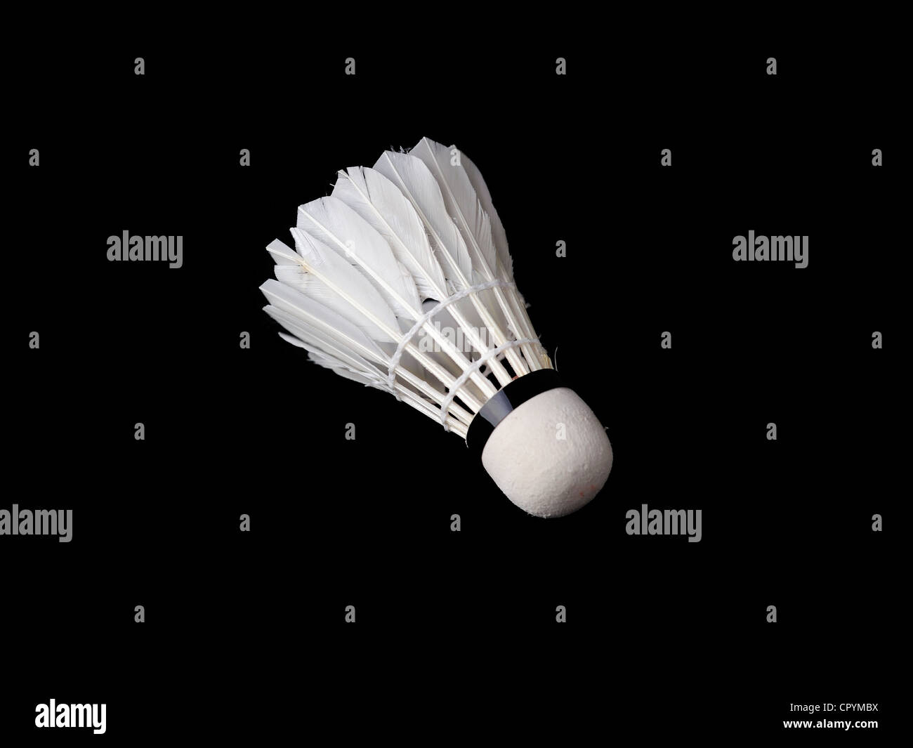Badminton racket shuttlecock hitting hires stock photography and