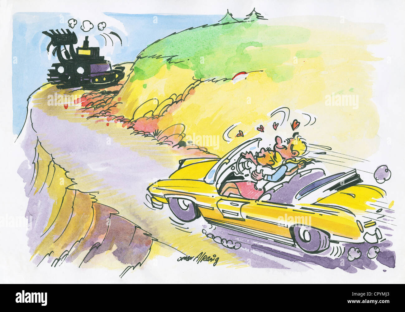 You never know what's round the corner Stock Photo Alamy