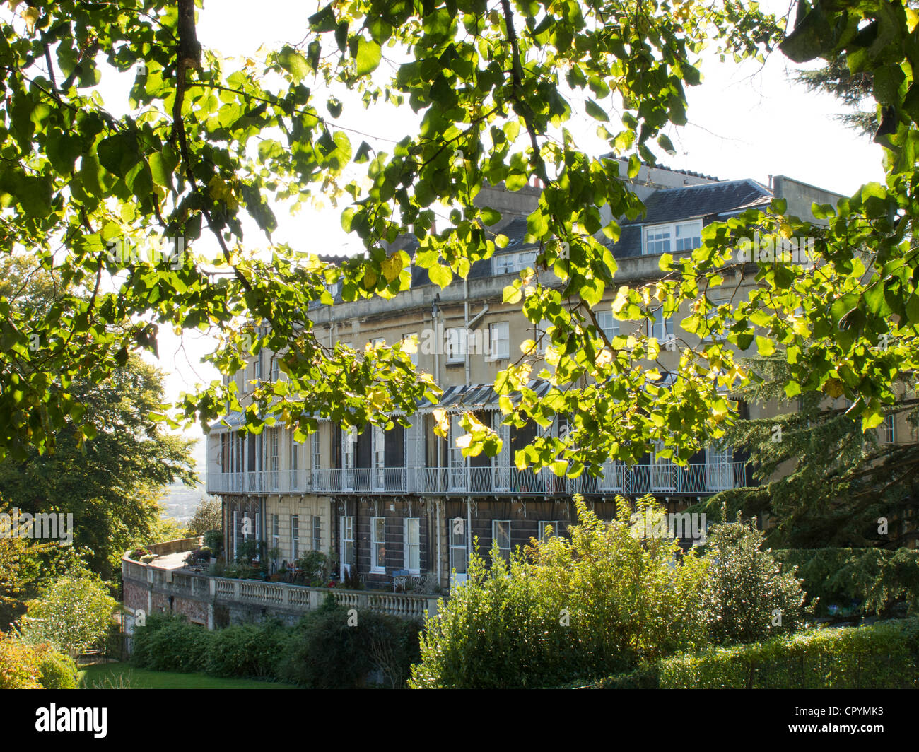 The Paragon, Clifton, Bristol, terrace with balconies Stock