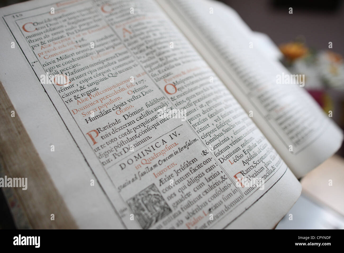 Latin Bible, France, Europe Stock Photo