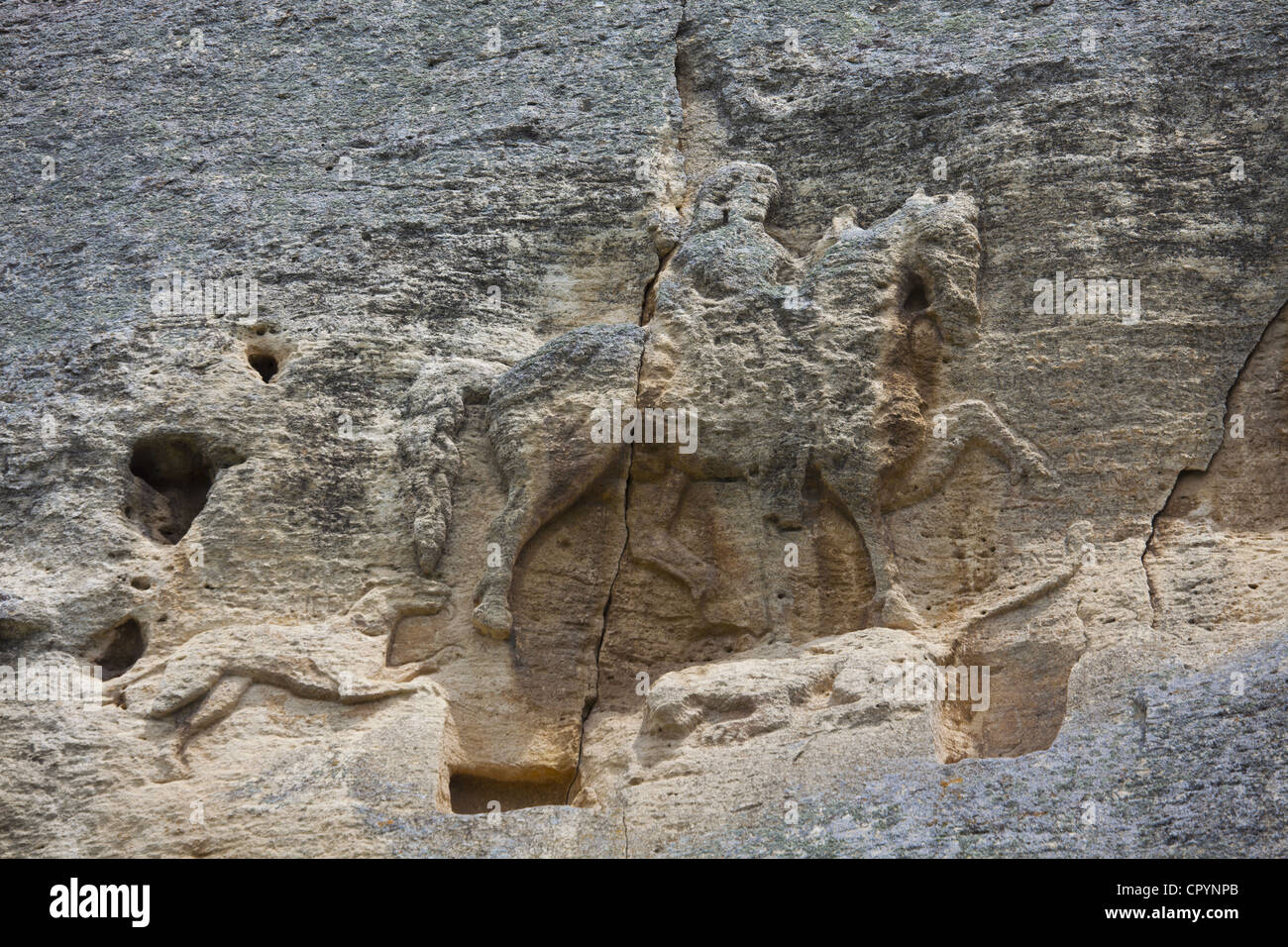 The Madara Rider, an 8th century relief, UNESCO World Heritage Site ...