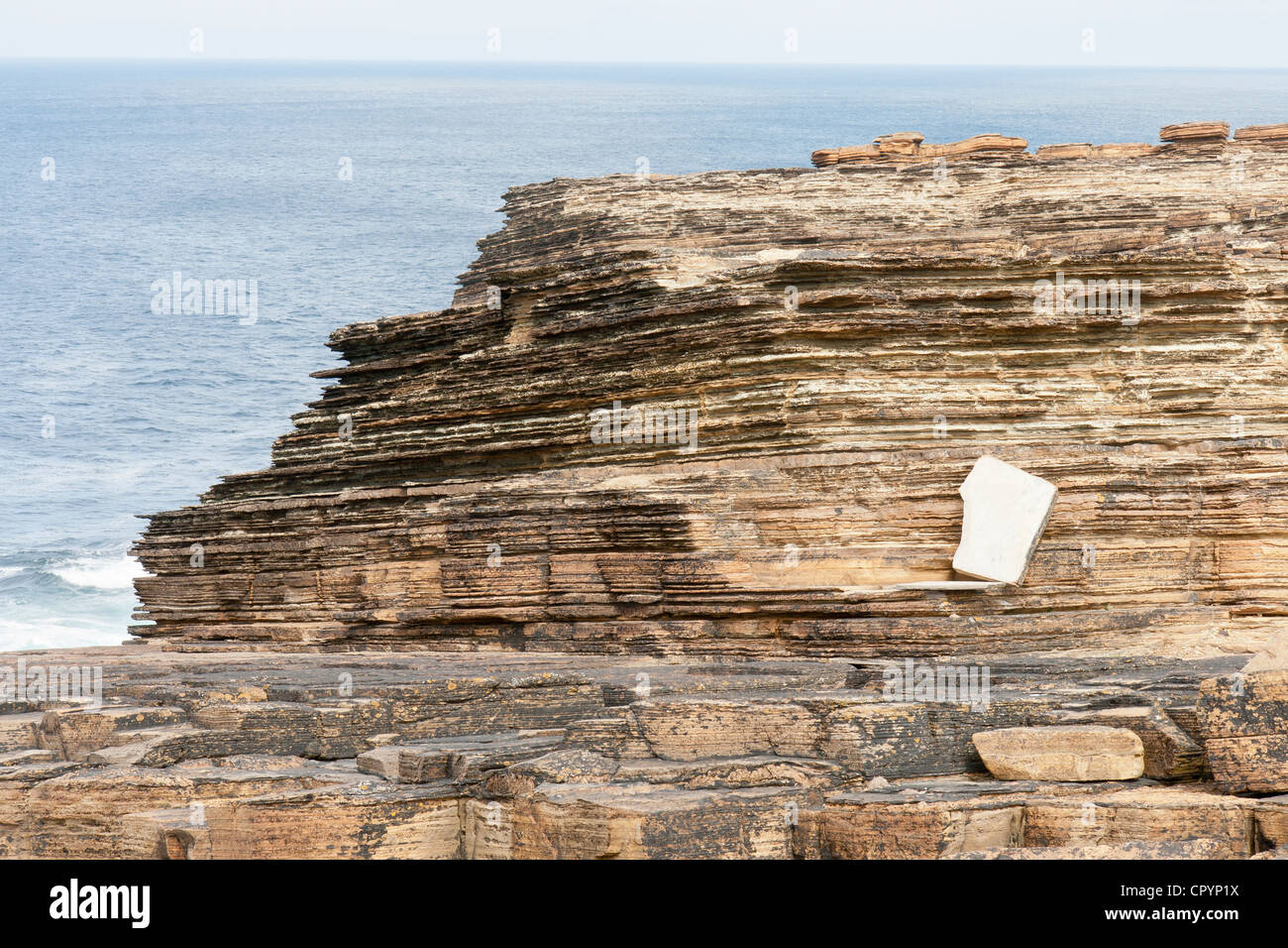 Yesnaby on the Orkney Islands Stock Photo