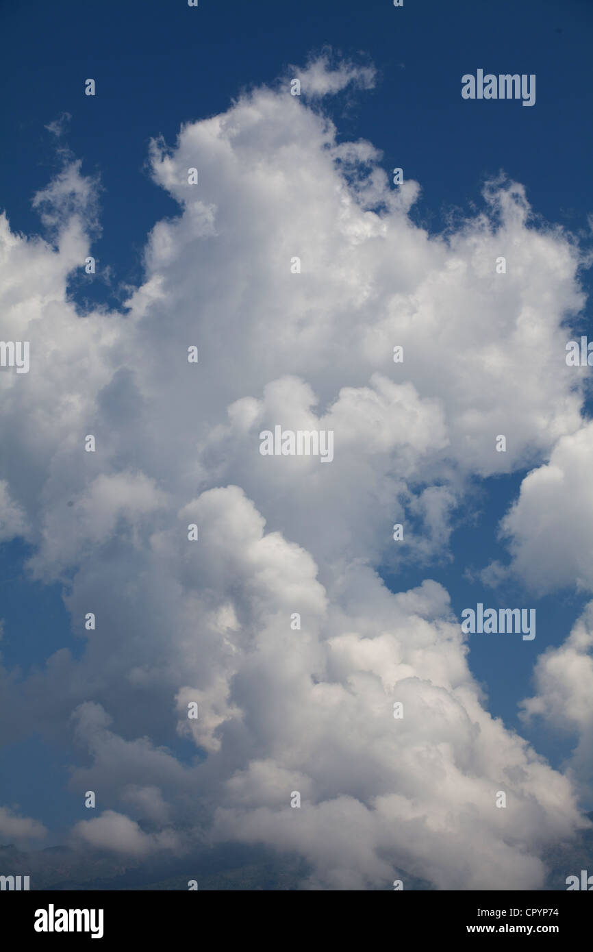 clouds,sky,white,shape,deep,nature Stock Photo