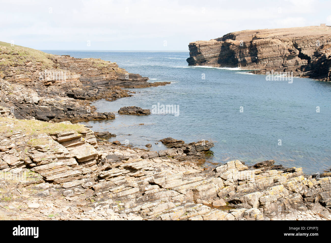 Yesnaby on the Orkney Islands Stock Photo
