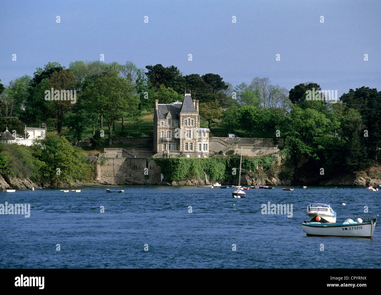 France, Côtes-d'Armor, banks of the Rance Stock Photo