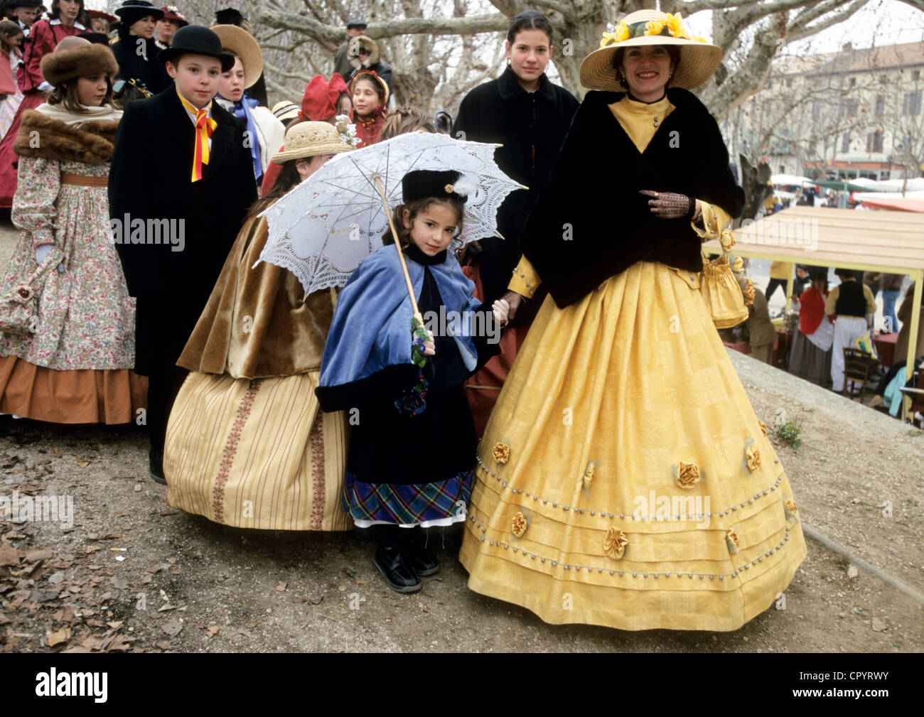 France, Vaucluse, Roquemaure, celebration of Saint Valentine's day