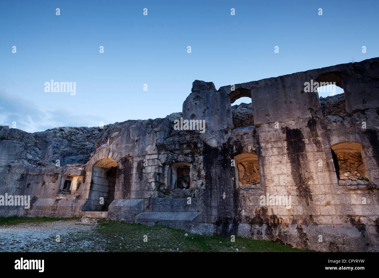 Forte Cherle fortress, Folgaria, province of Trentino, Italy, Europe Stock Photo