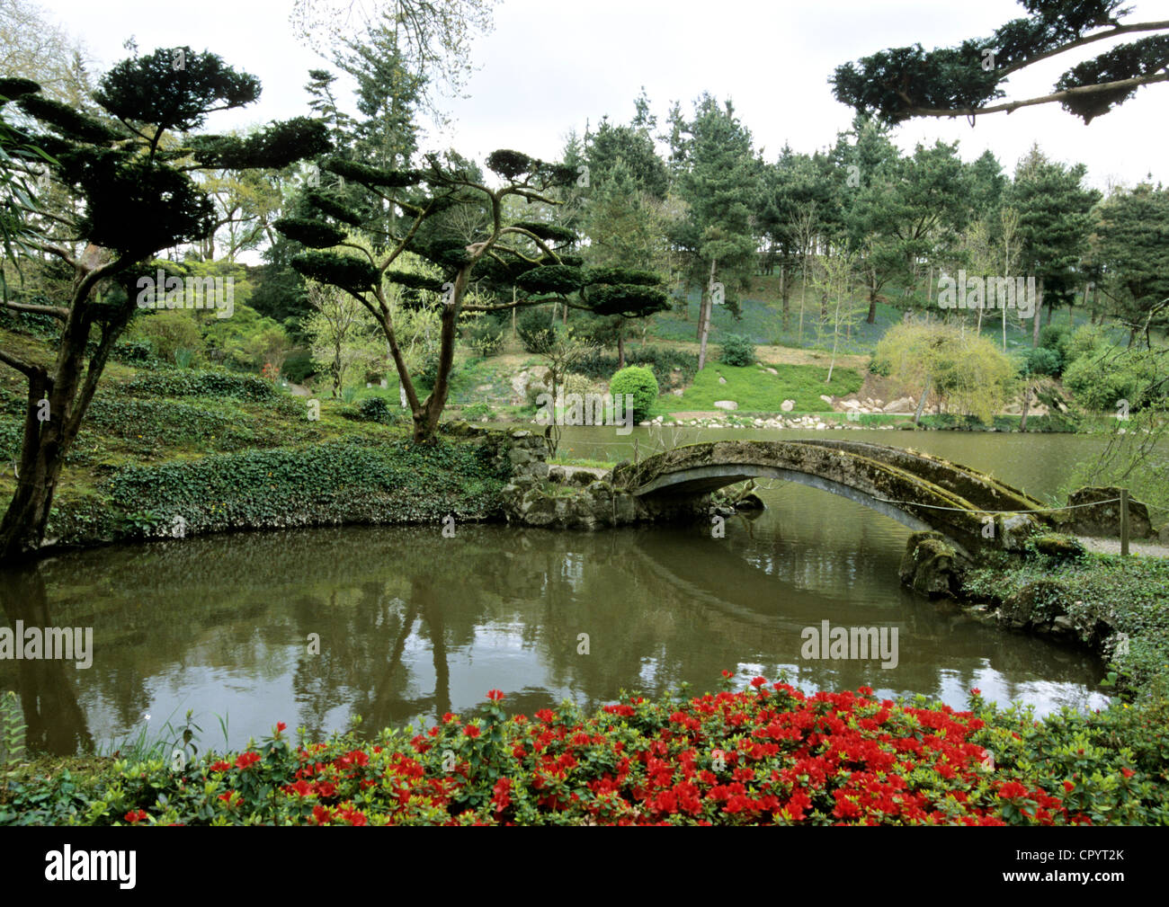 France Maine-et-Loire Maulevrier designed by Alexandre Marcel from 1899 to 1910 Parc Oriental de Maulevrier Oriental Park of Stock Photo