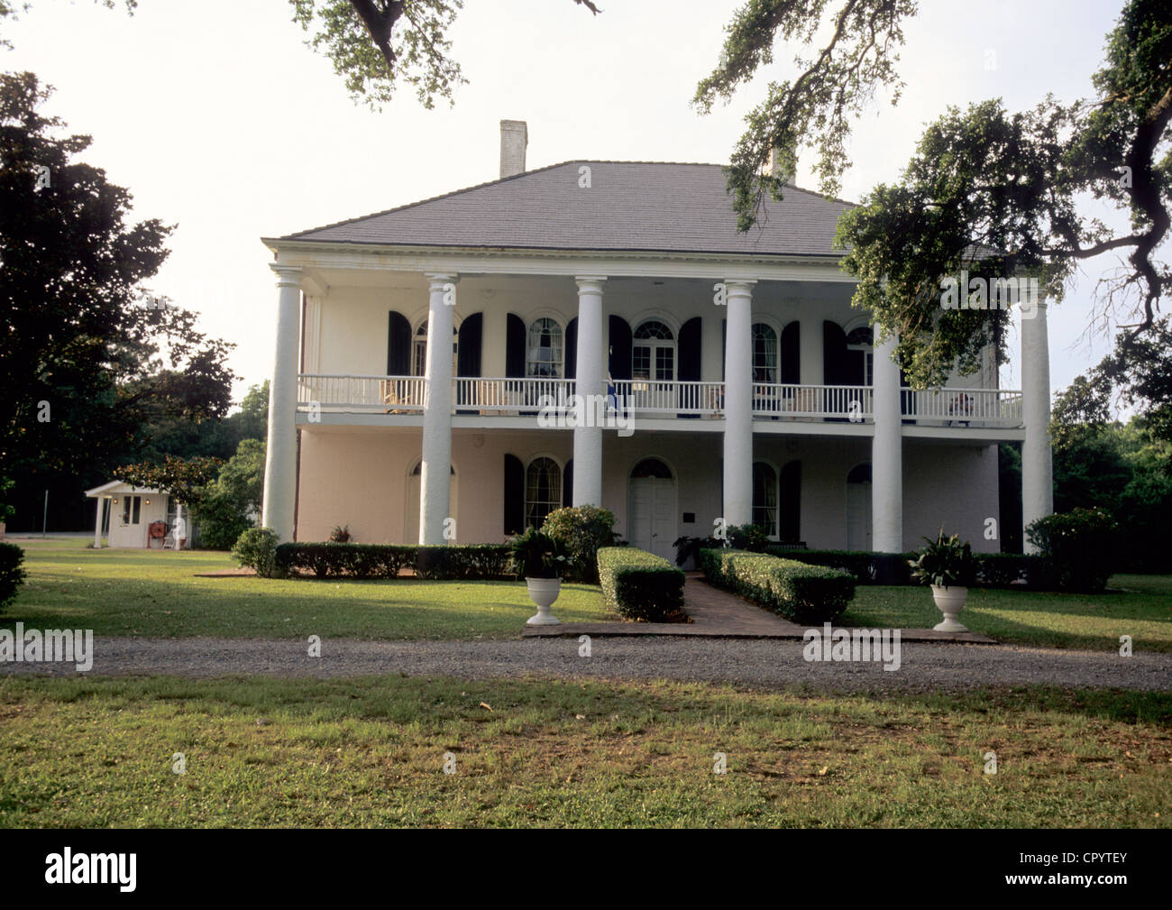 United States, Louisiana, Lafayette, Chretien Point Plantation (1831) on the Bayou Bourbeaux banks, Bed and Breakfast, its Stock Photo
