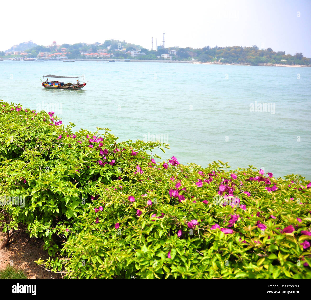 Sea view of Gulangyu in Xiamen Stock Photo