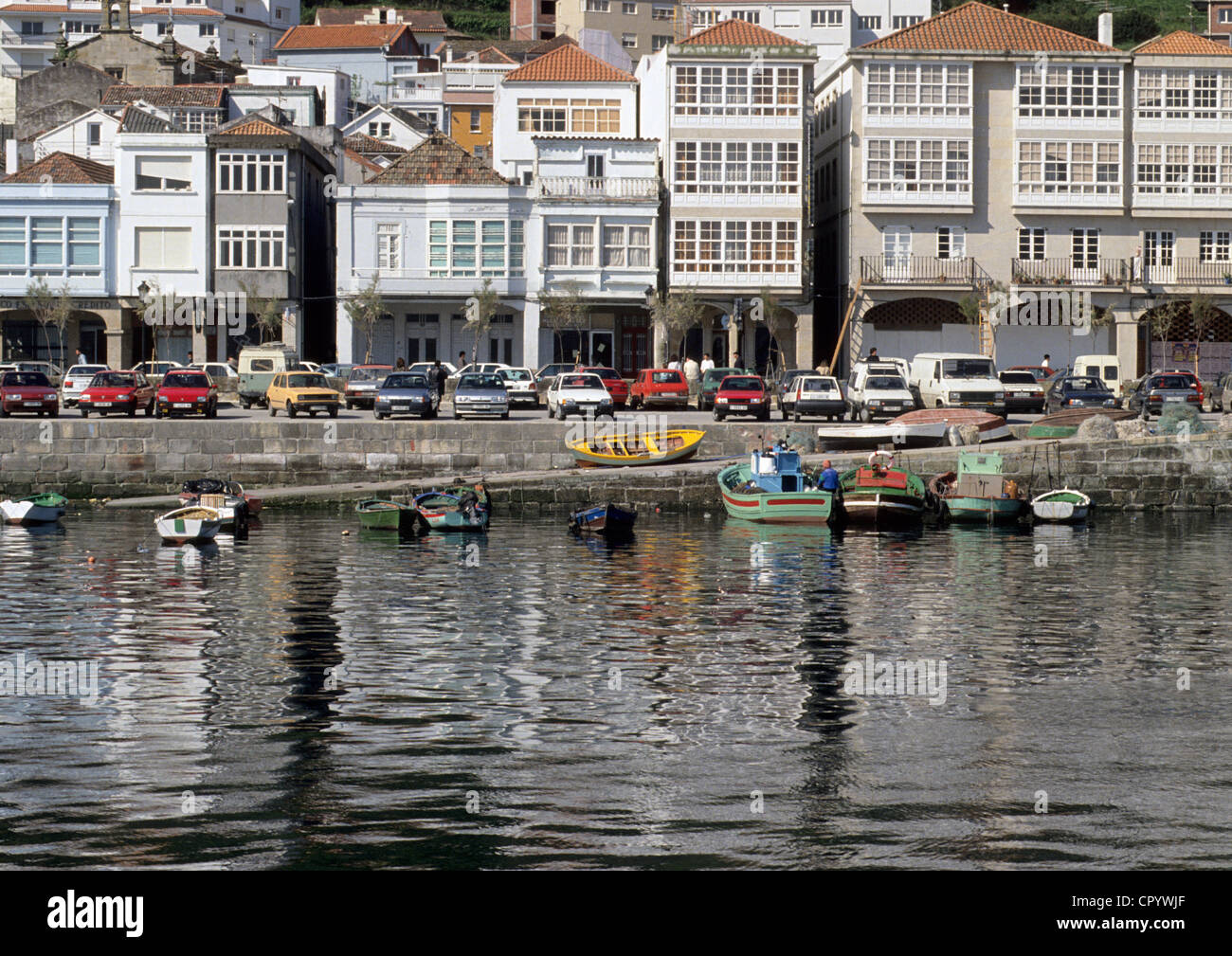 Spain, Galicia, Costa da Muerte, Muros, fishing harbour Stock Photo