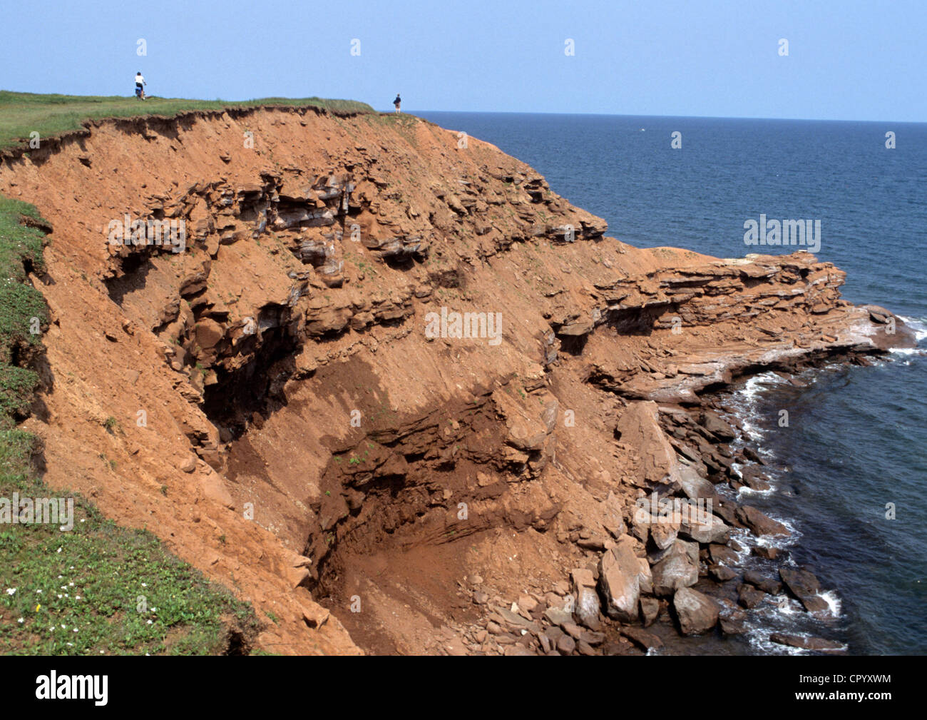 Canada, Province of Prince Edward Island, Prince Edward Island, cliffs at Orby Head Stock Photo