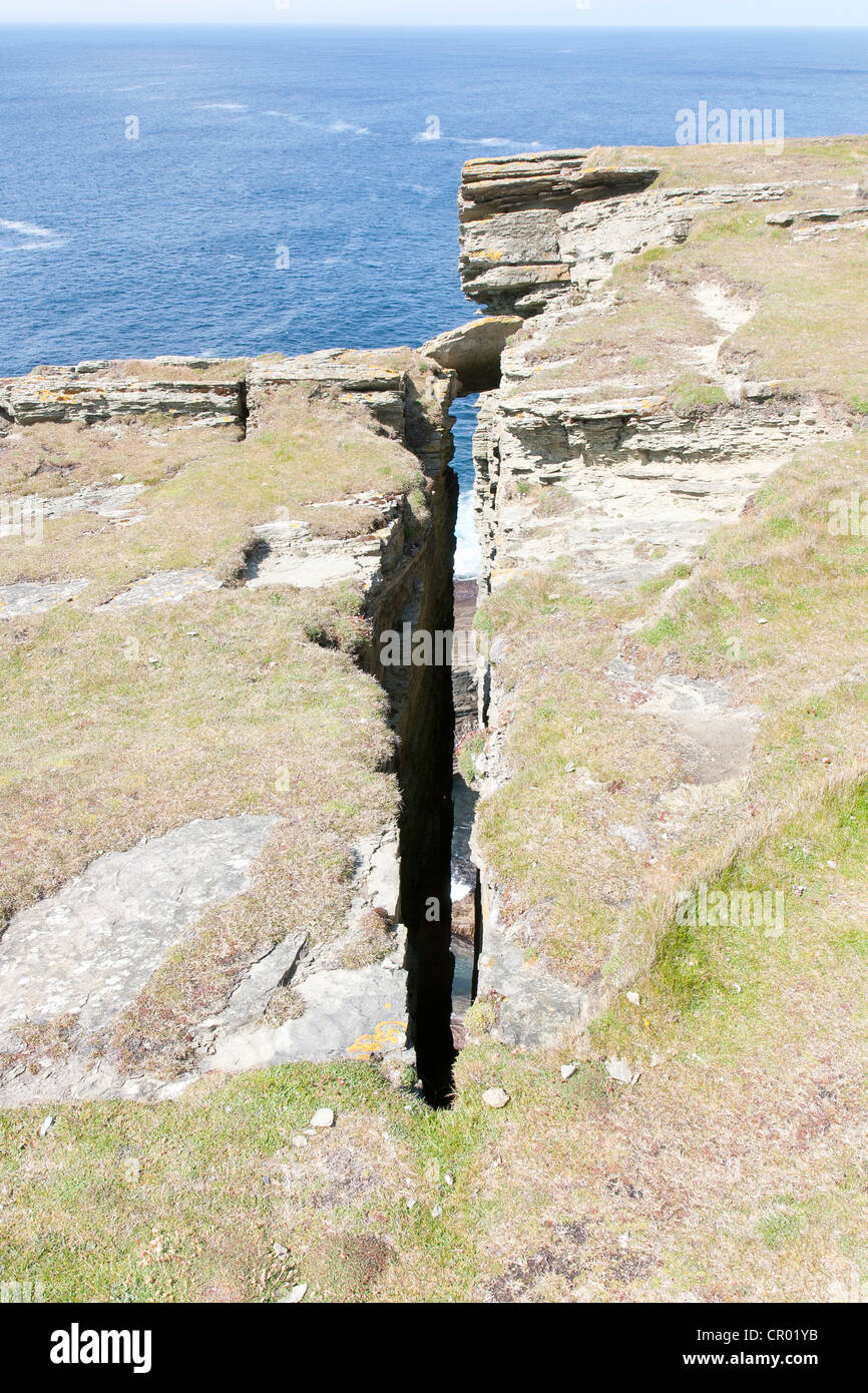 The brough of Birsay on the Orkney Stock Photo