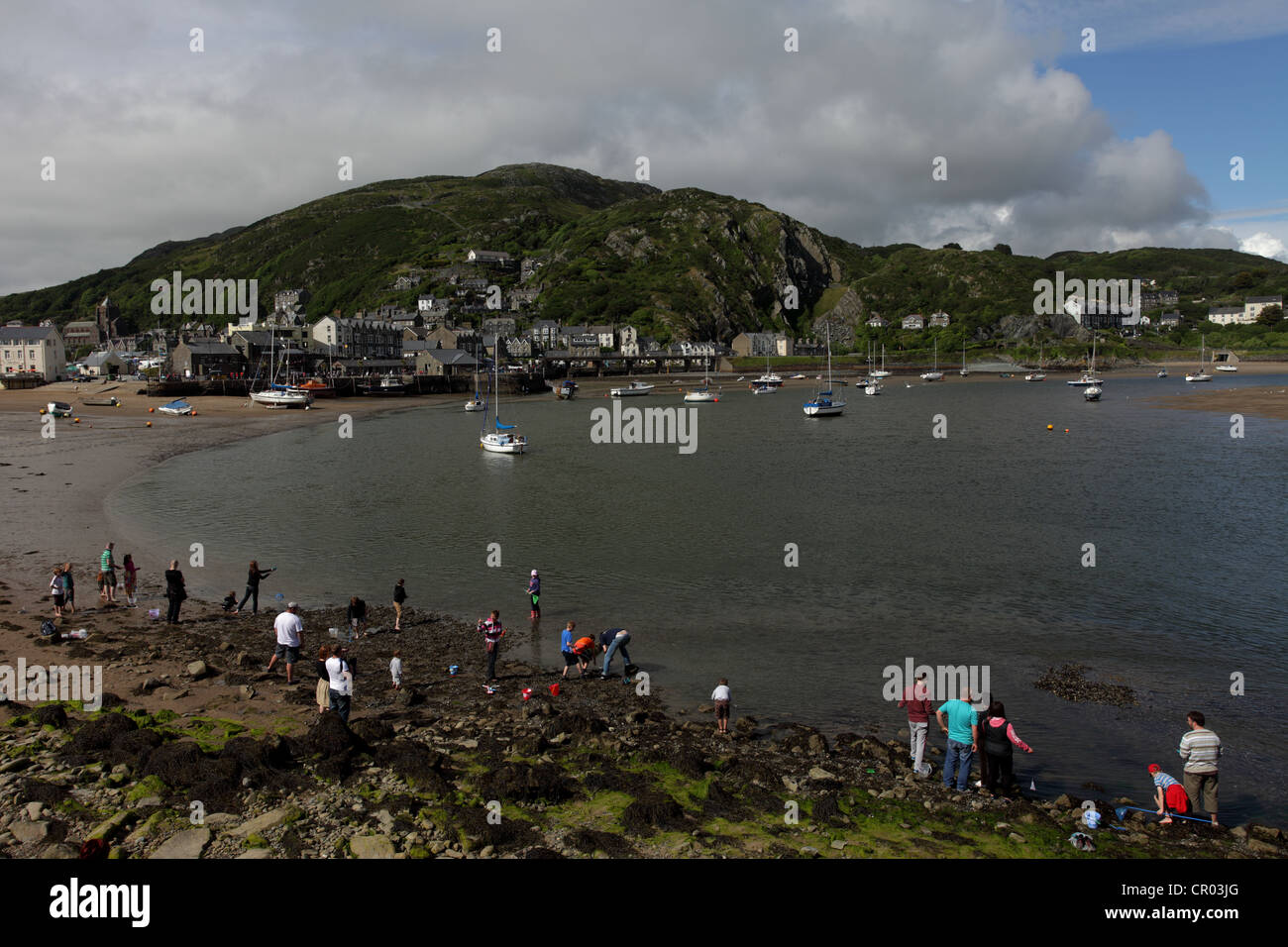 Popular holiday destination Barmouth in Wales UK Stock Photo Alamy