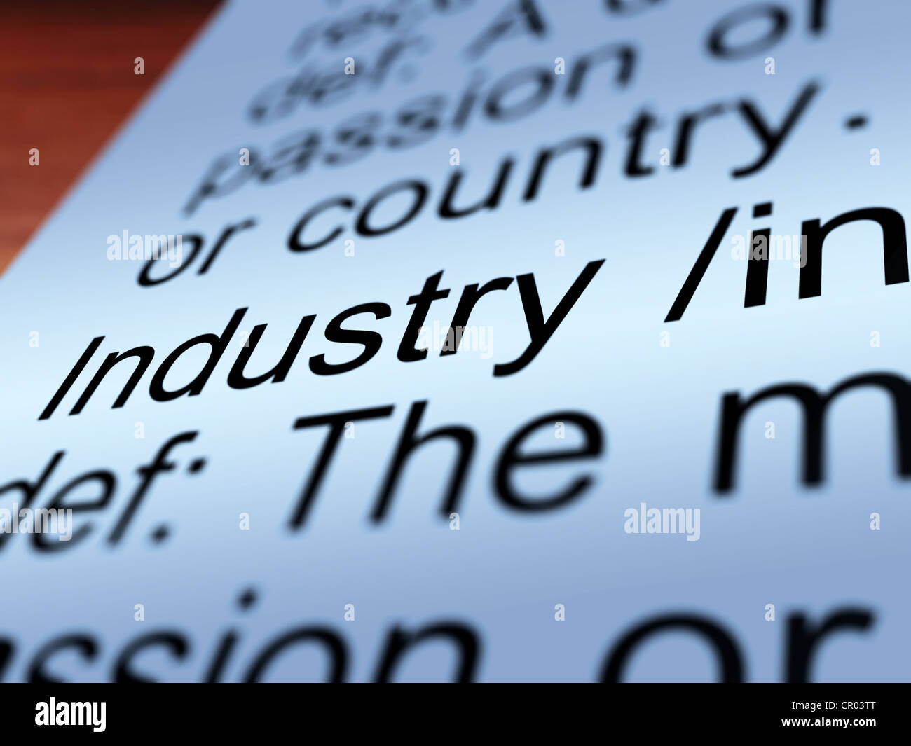Industry Definition Closeup Shows Engineering Construction Or Factories Stock Photo Alamy