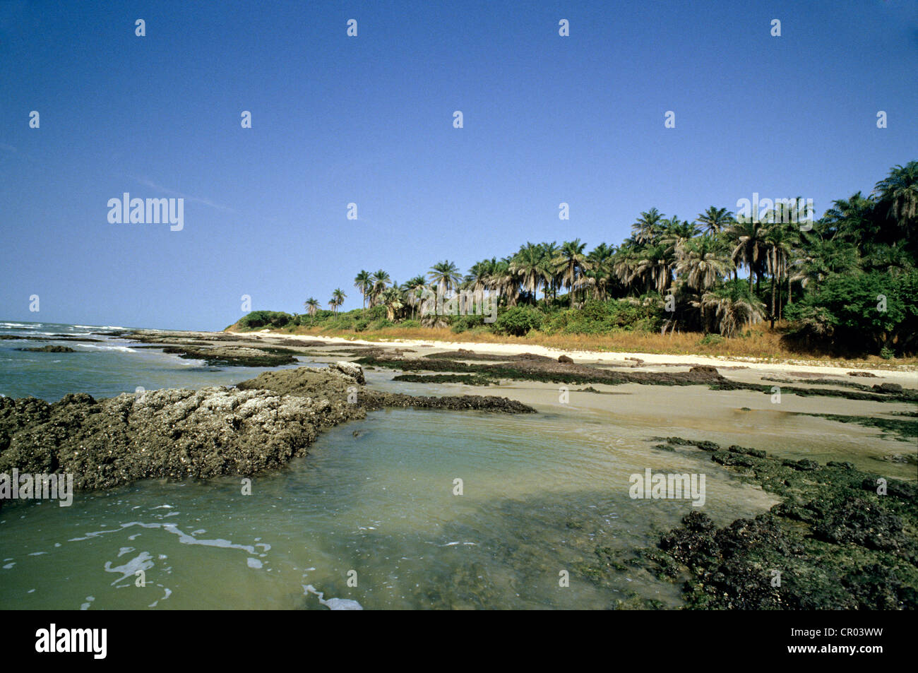 Senegal, beach at Cap Skirring Stock Photo