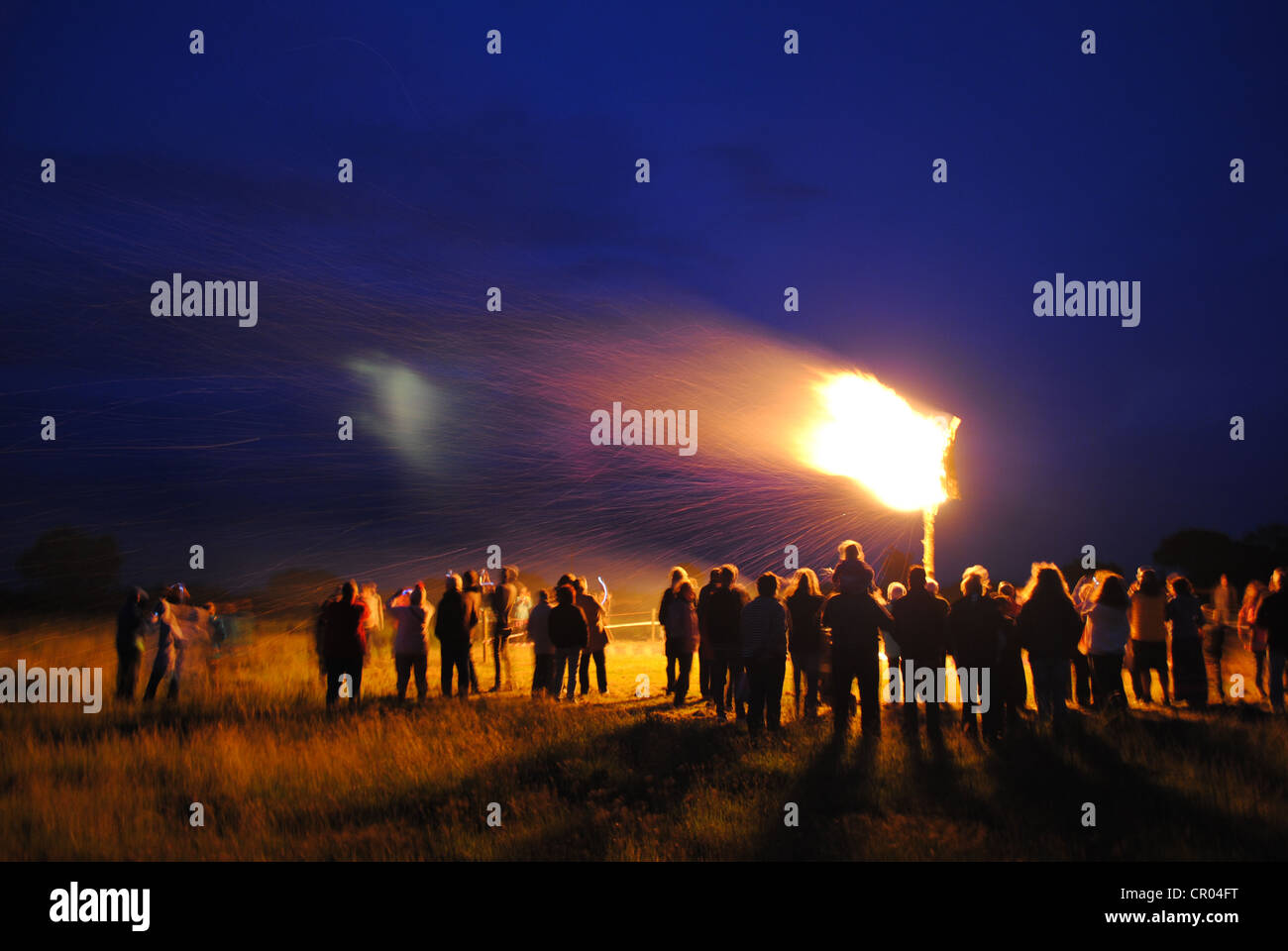 Beacon set alight to celebrate the queens diamond jubilee celebrations ...