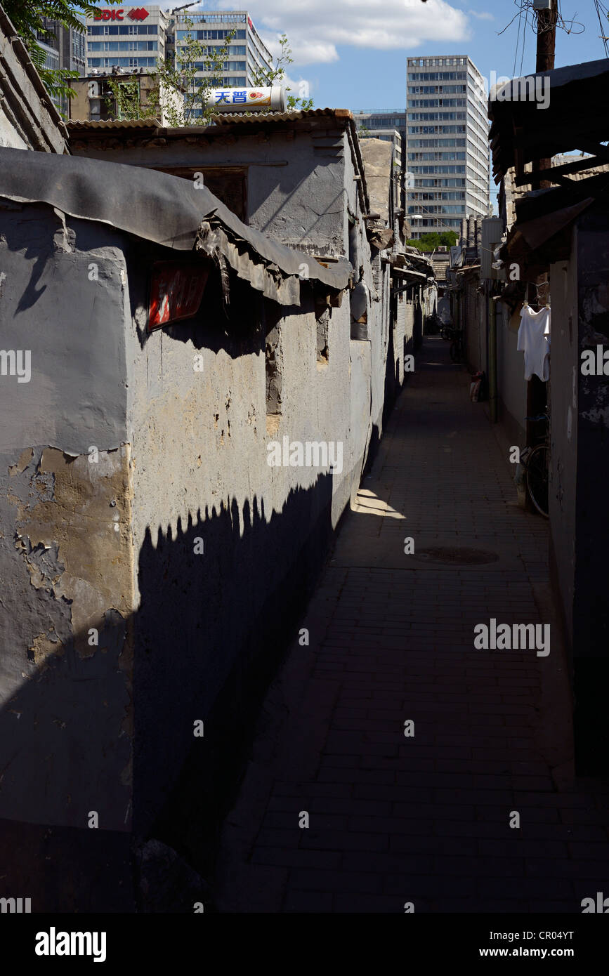 beijing hutong china Stock Photo