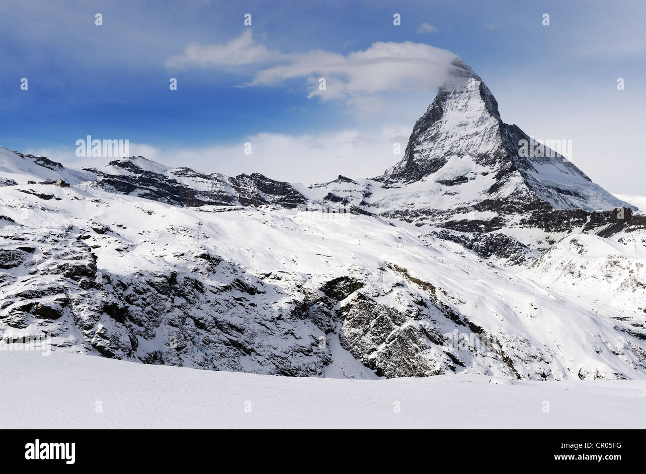 Switzerland matterhorn swiss flag hi-res stock photography and images ...