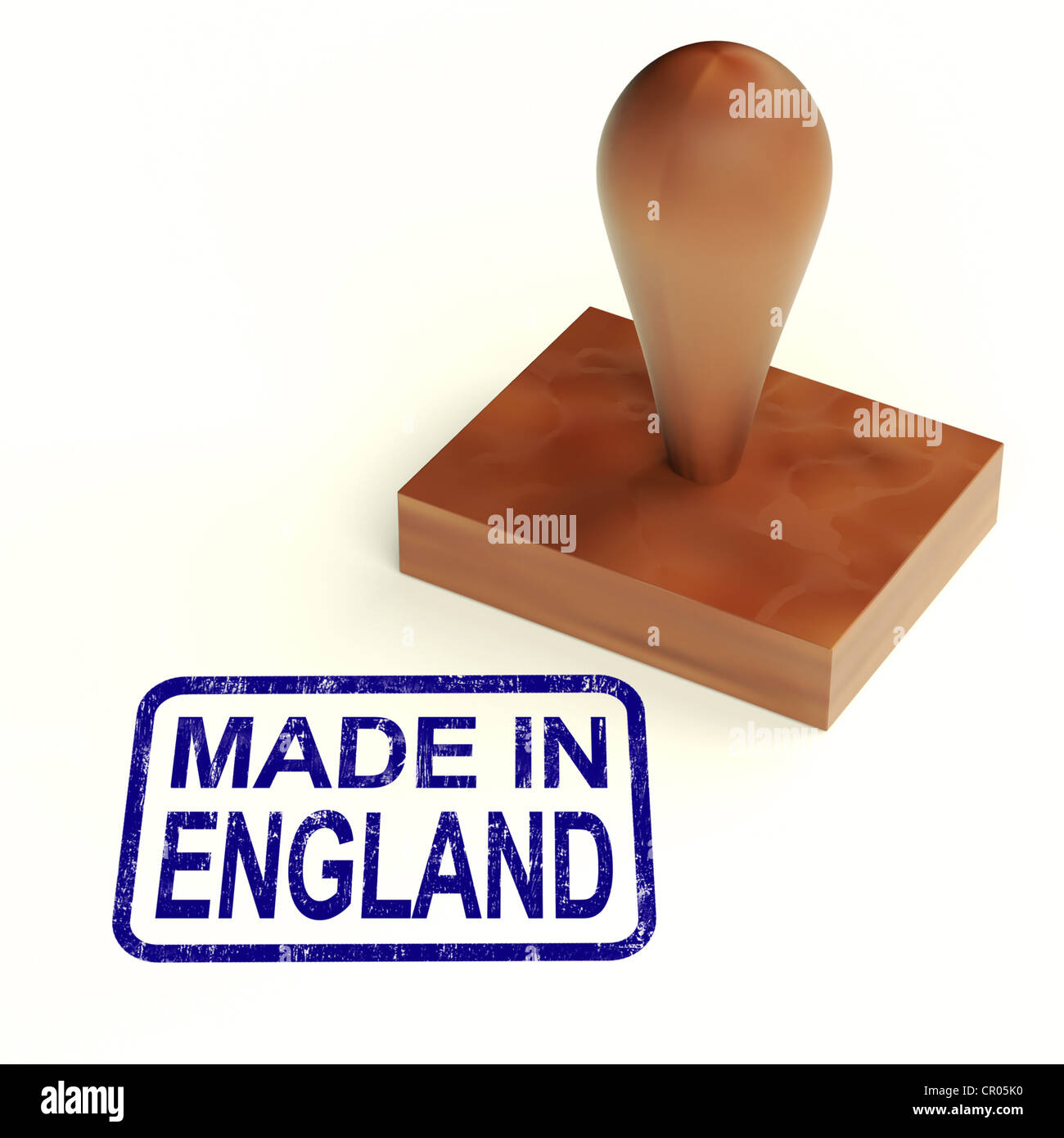 Made In England Rubber Stamp Showing English Products Stock Photo Alamy