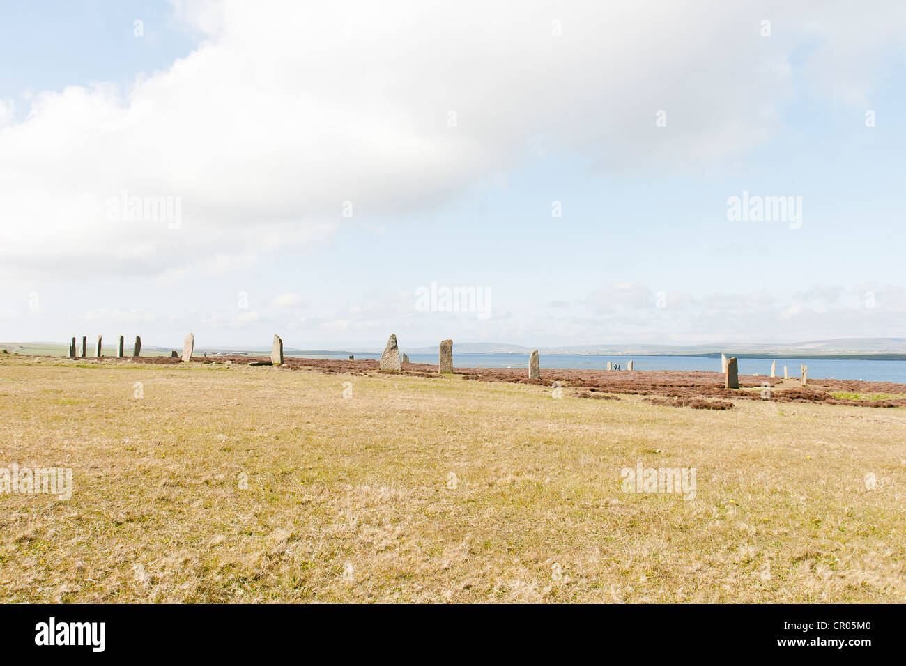The Ring of Brodgar on the Orkney Islands Stock Photo