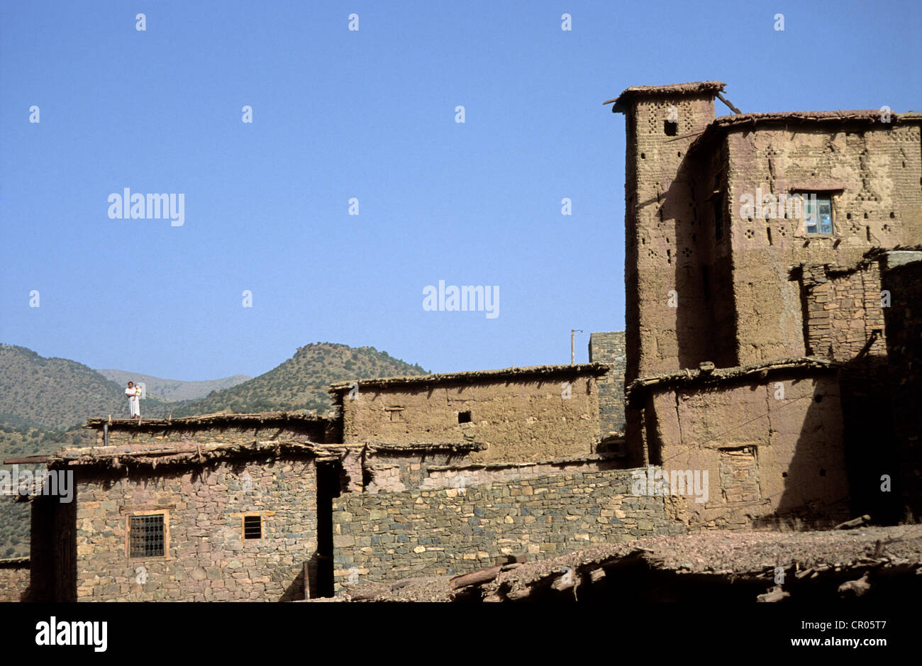 Morocco, Zaouia Ahansal in the Atlas, the village Stock Photo