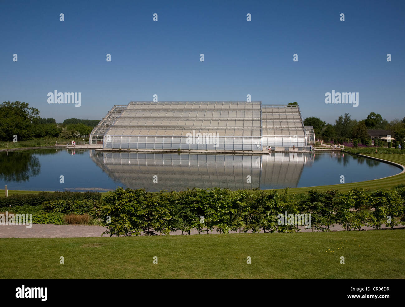 UK. England. The new Bicentinary Glasshouse. Wisley Gardens. Surrey. Stock Photo