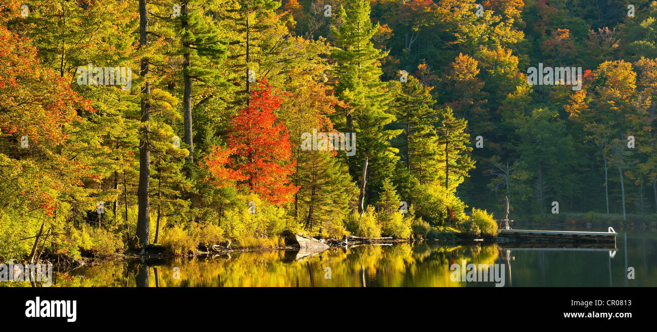 Baker pond in autumn, West Bolton, Quebec, Canada Stock Photo Alamy