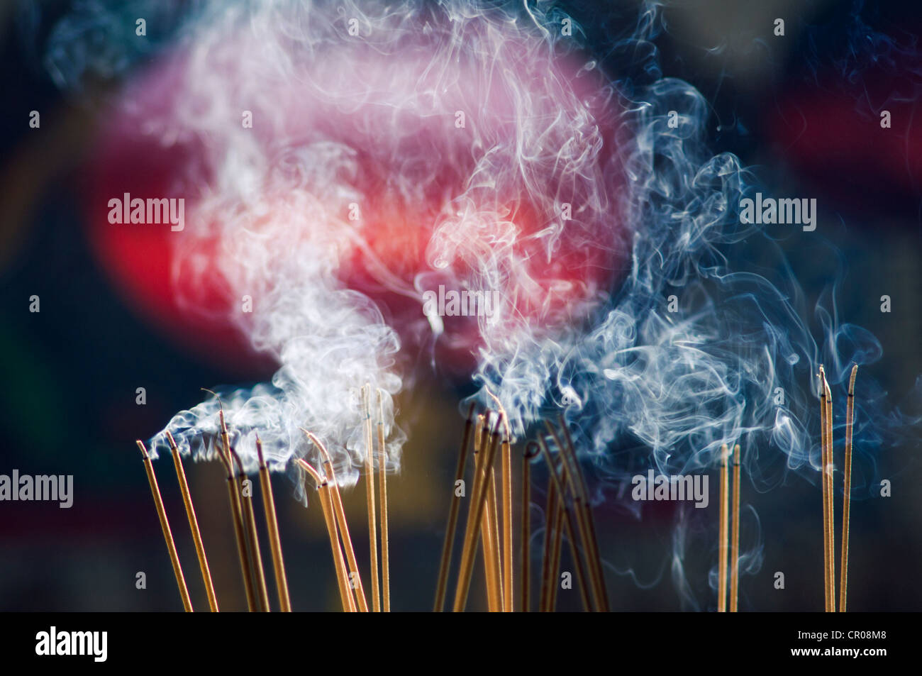 Close up burning incense stick hi-res stock photography and images - Alamy