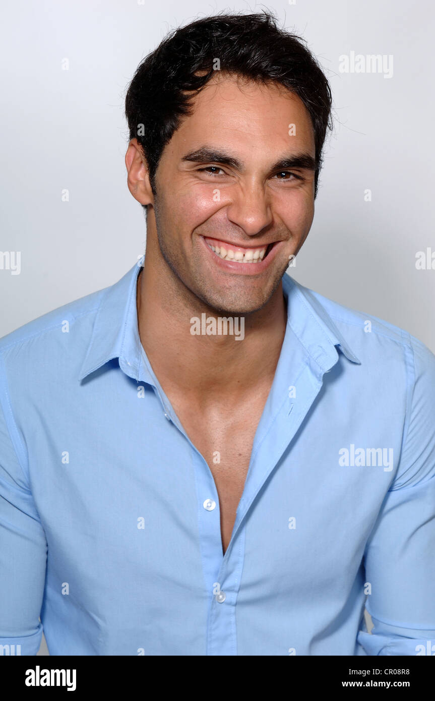 21yearold man, portrait, smiling Stock Photo Alamy
