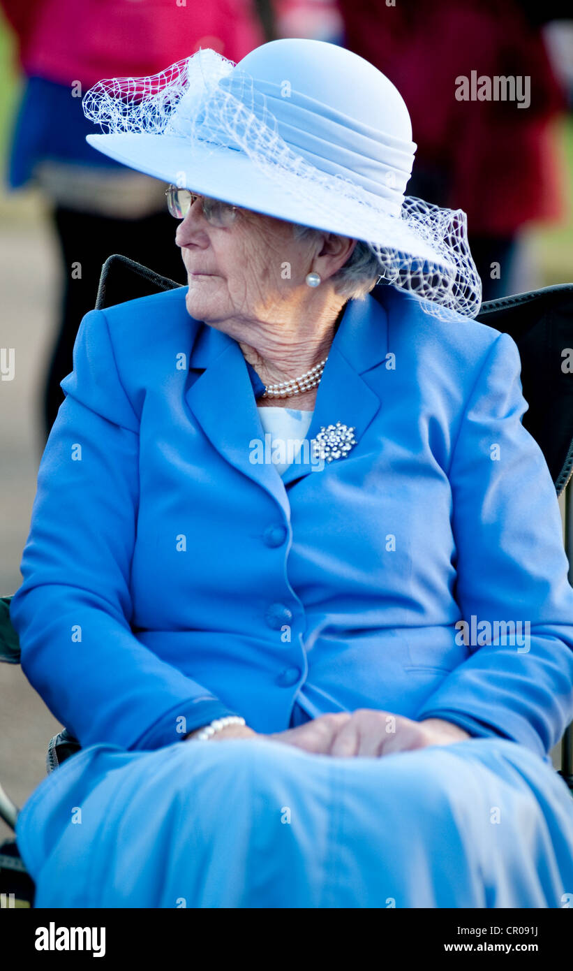 Queen's fan attends the Queen's Diamond Jubilee celebrations in Hyde