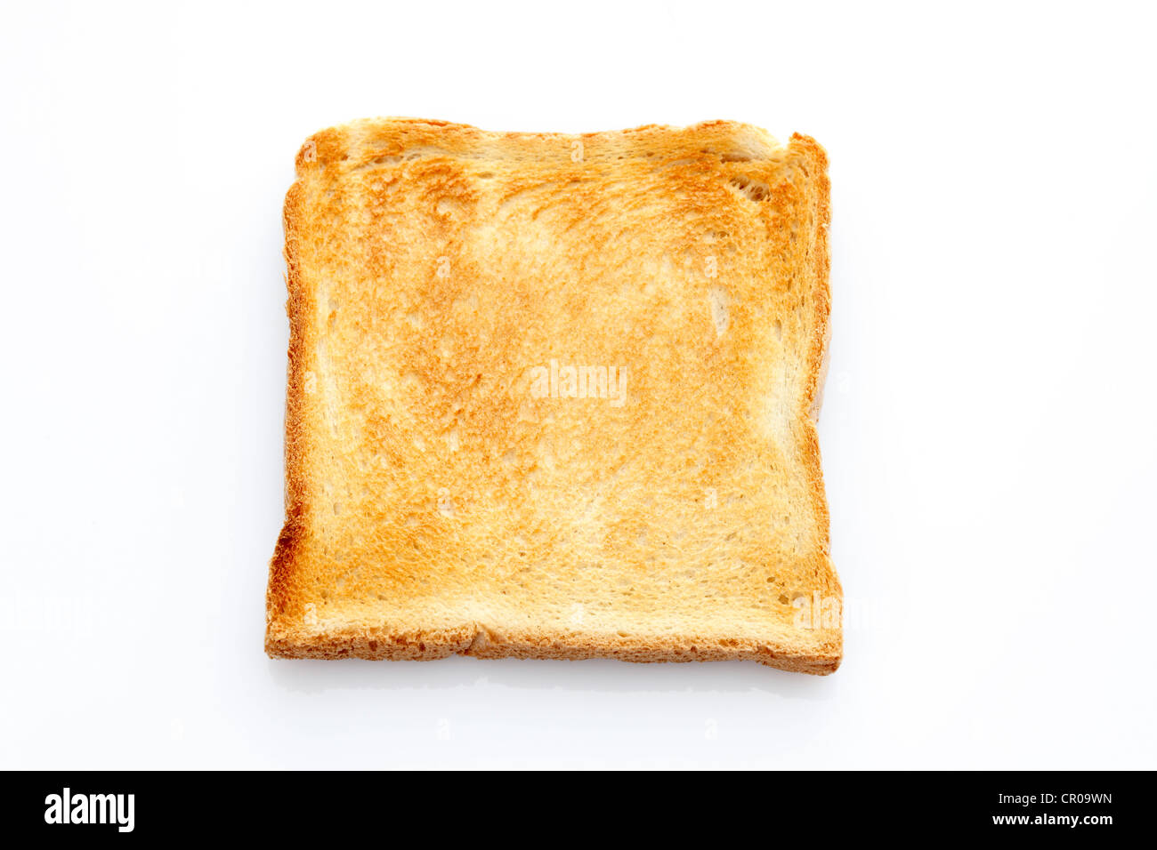 Slice of toast, toasted slice of bread Stock Photo